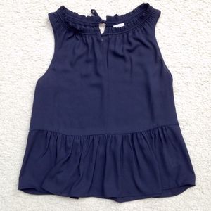 Susina Navy Top - Ties in Back - Super Sweet.